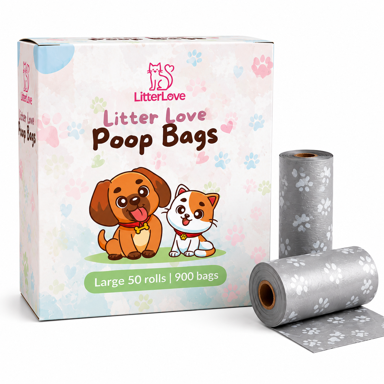 🐾 Litter Love Poop Bags — Large Pack
