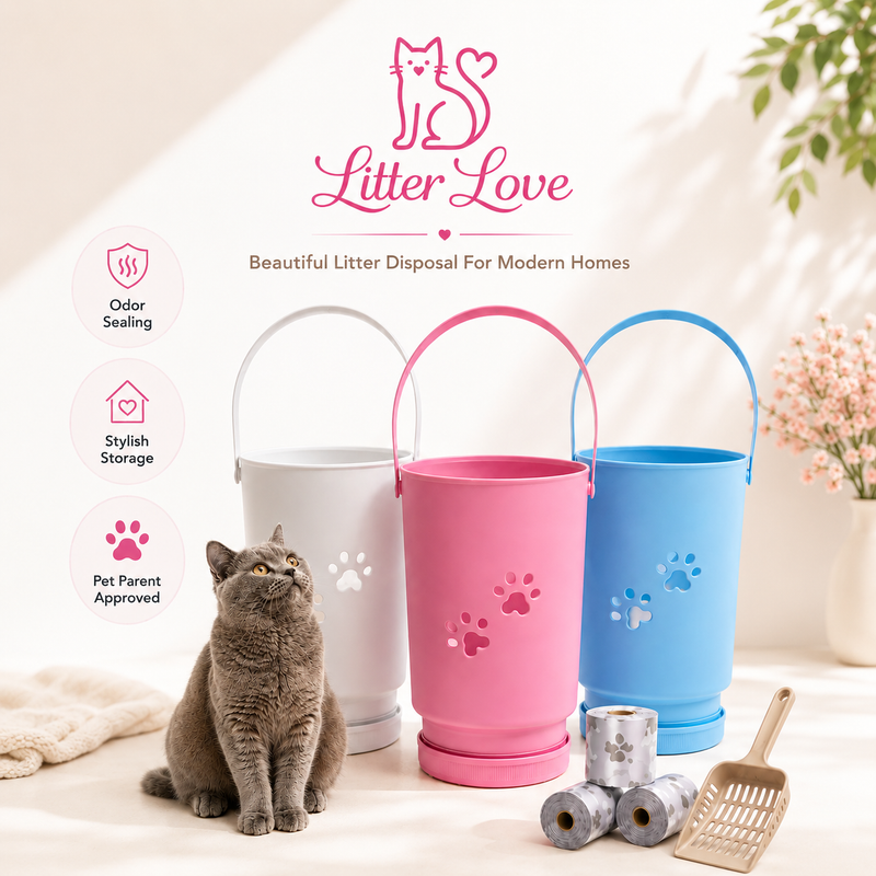 Litter Love Pail - Soft Blue
