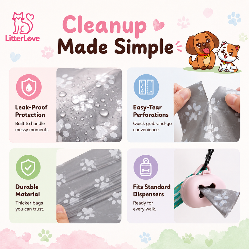 🐾 Litter Love Poop Bags — Small Pack