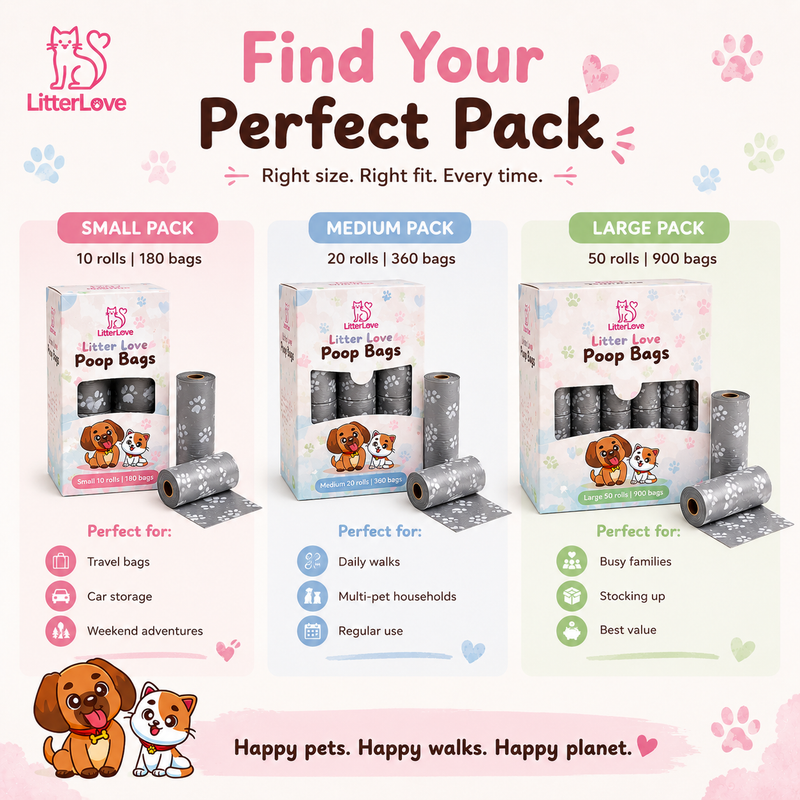 🐾 Litter Love Poop Bags — Small Pack