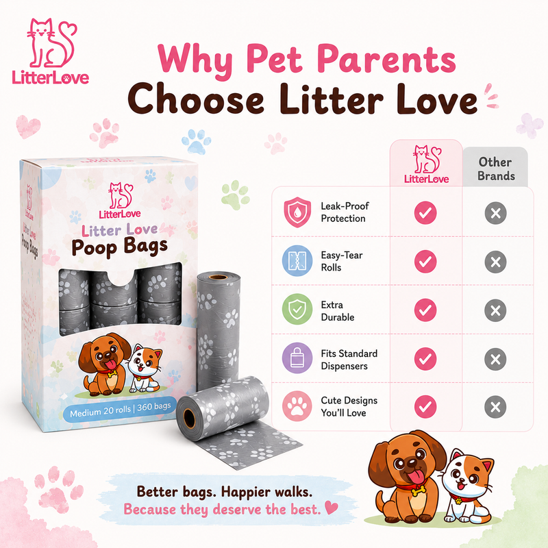 🐾 Litter Love Poop Bags — Small Pack